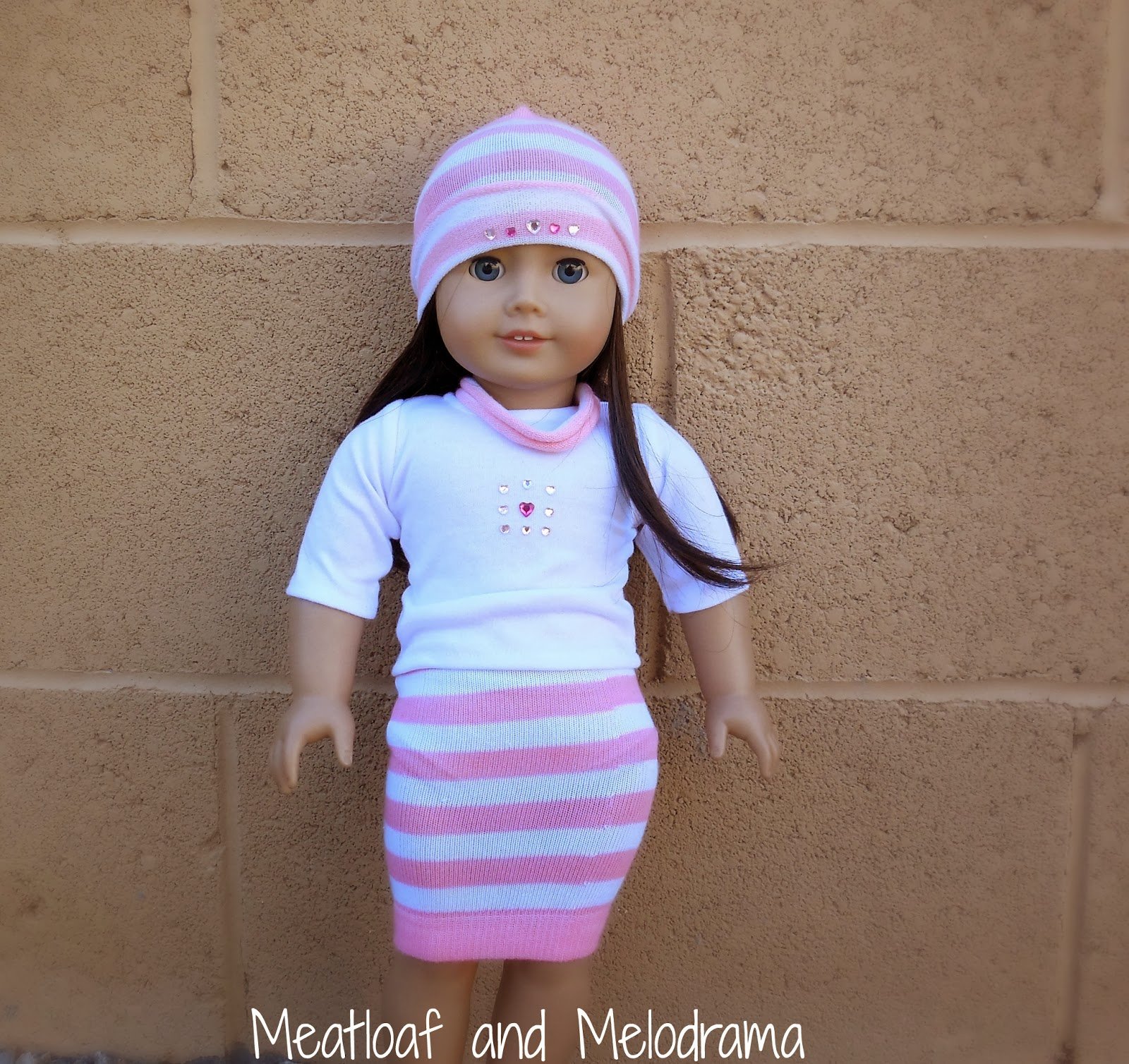 no sew american girl outfit, sock