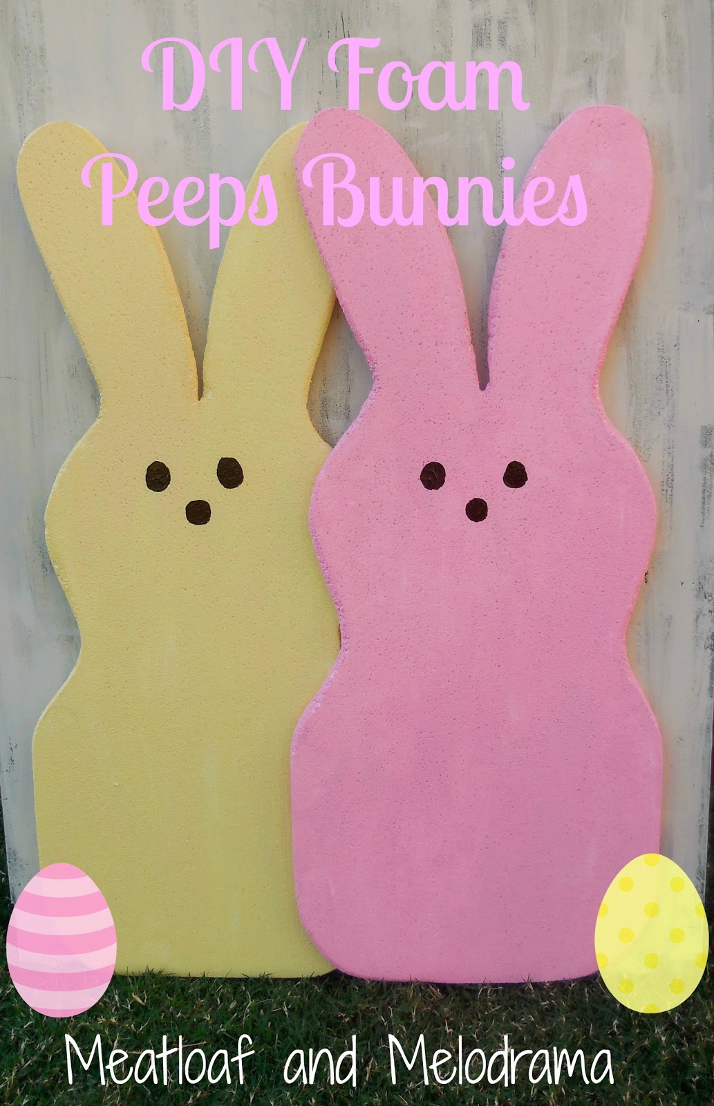 peeps bunnies made from foam