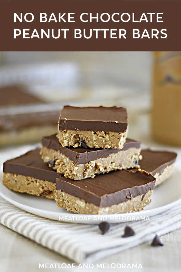 easy no bake chocolate peanut butter bars