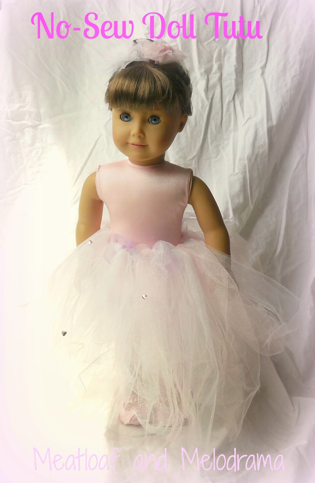 AG doll with pink tutu skirt