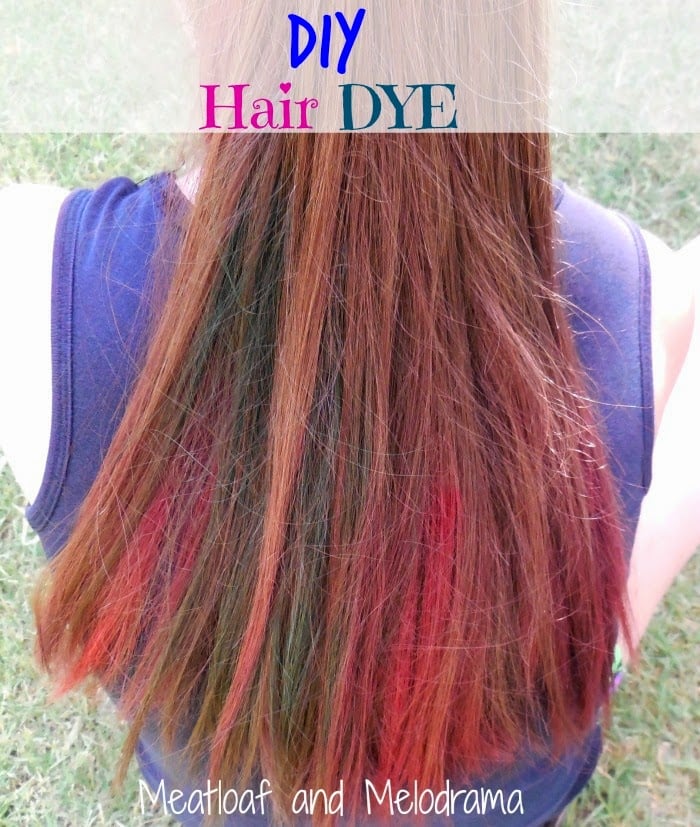 DIY Temporary Hair Dye - Meatloaf and Melodrama