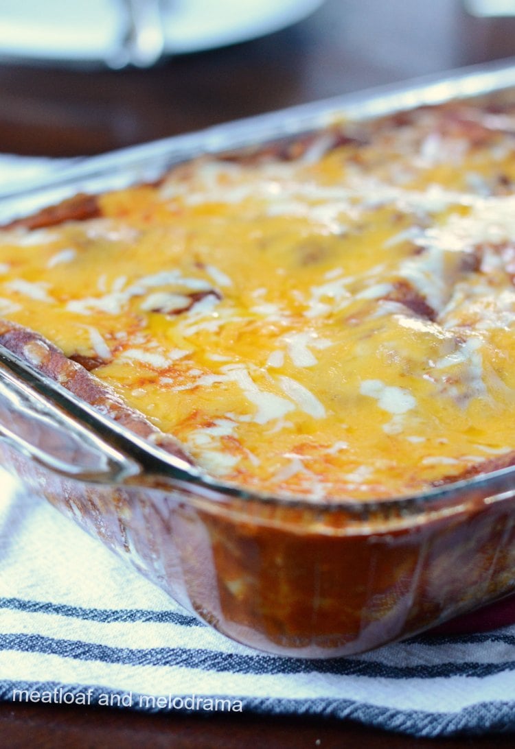 baked southwestern lasagna enchilada casserole