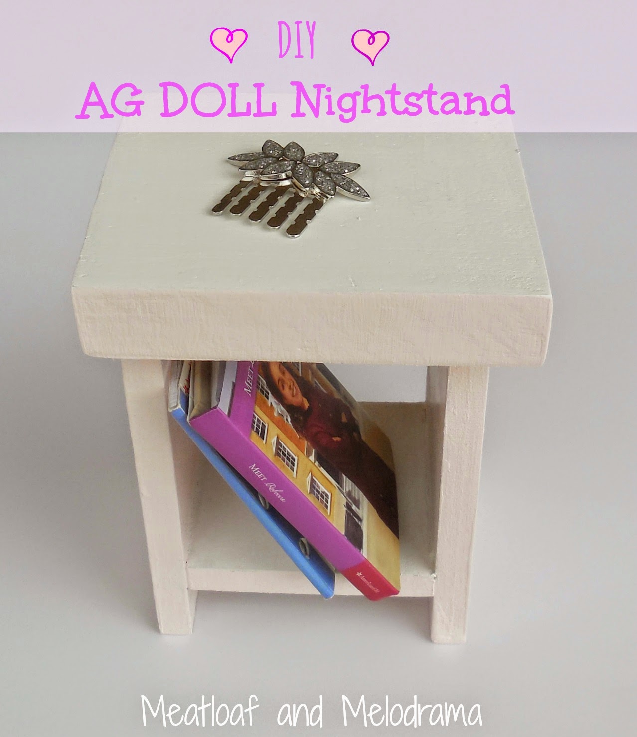 diy ag american girl doll nightstand