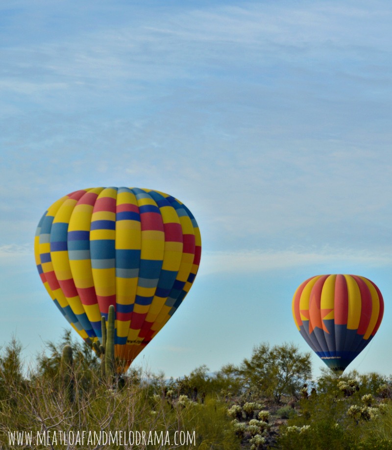 hot air balloons in arizona