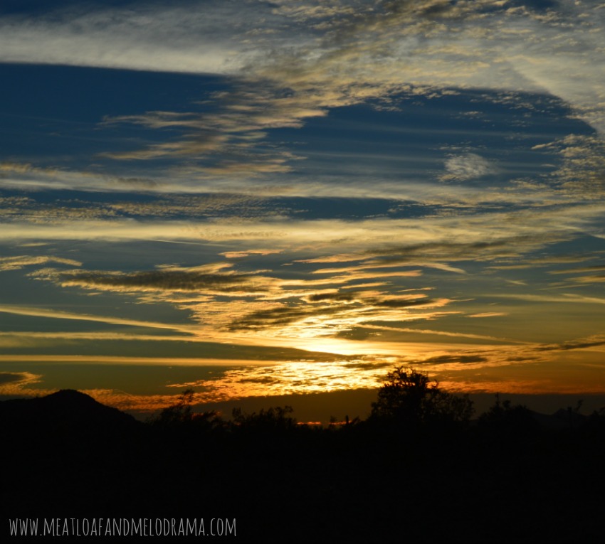 arizona desert sunset