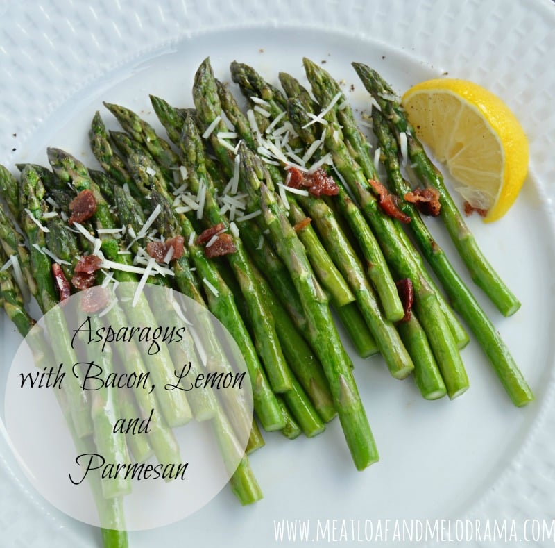 sauteed asparagus with bacon lemon and parmesan cheese