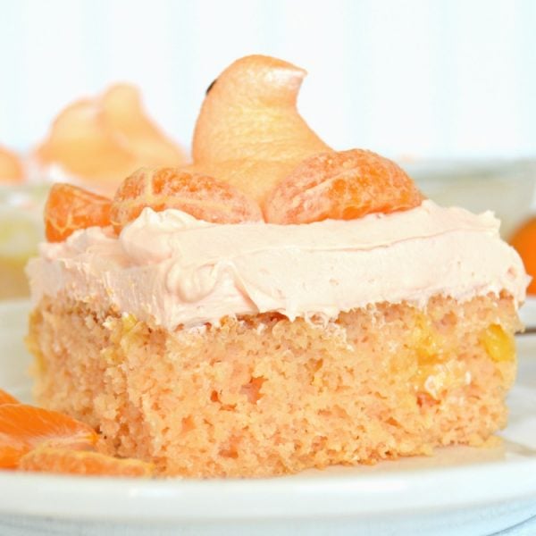 Orange Creamsicle Peeps Cake Meatloaf and Melodrama