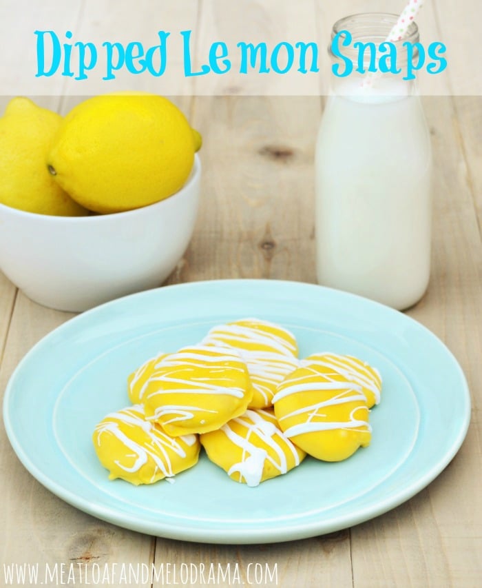 easy dipped lemon snaps