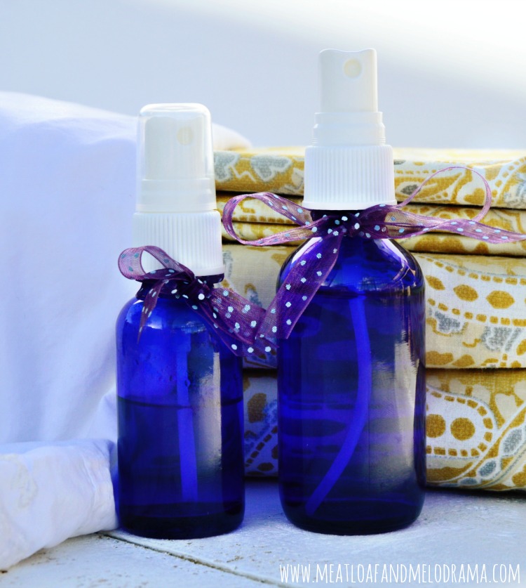 diy lavender spray made with lavender essential oil