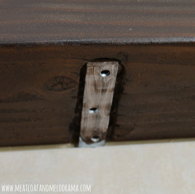 brackets to hold mantel in place