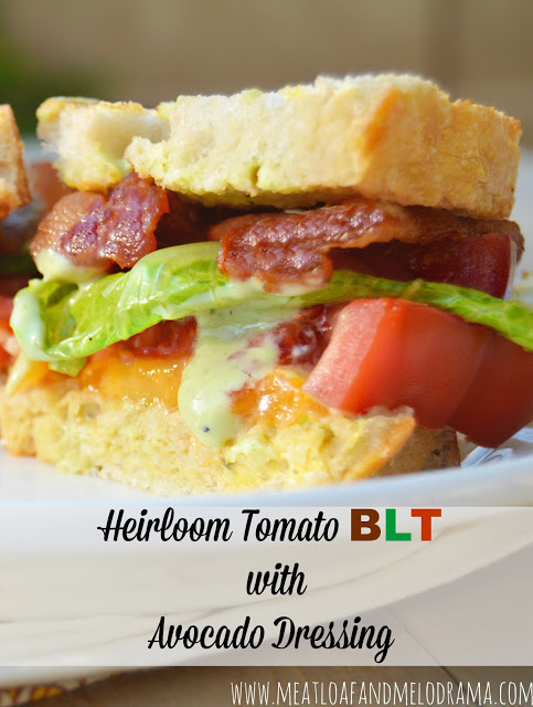 bacon lettuce tomato sandwich on toasted sourdough 