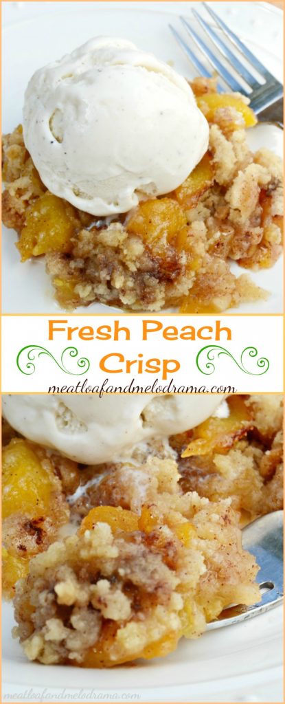 Fresh Peach Crisp from scratch