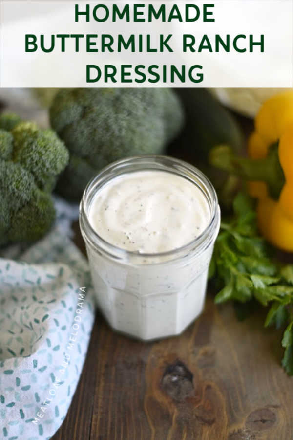 Homemade Buttermilk Ranch Dressing Recipe