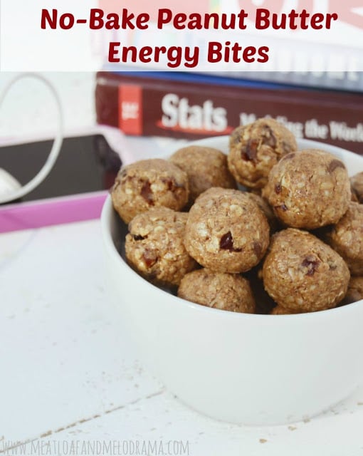 easy peanut butter balls made with oats dates and chocolate chips