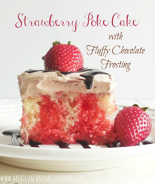 strawberry poke cake