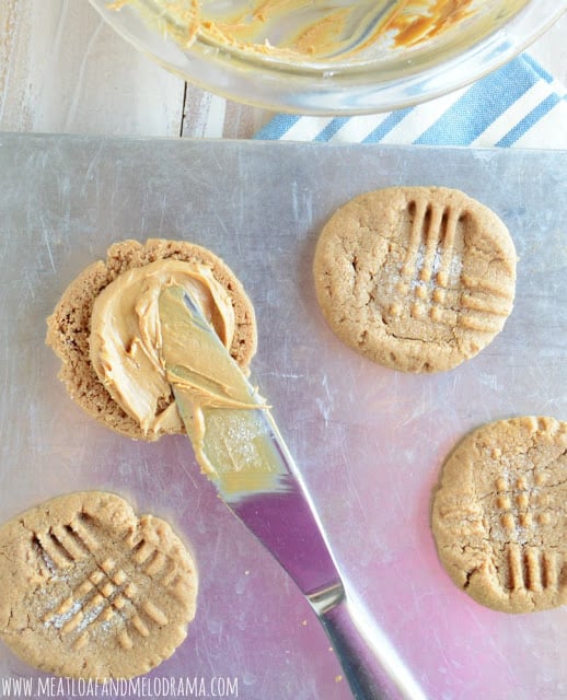 add filling to 4 ingredient peanut butter cookies
