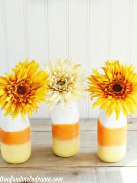 DIY Candy Corn Vases - Meatloaf and Melodrama