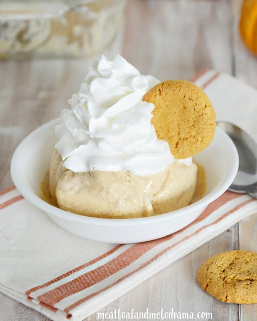 homemade-pumpkin-ice-cream-topped-with-whipped-cream-and-cookies