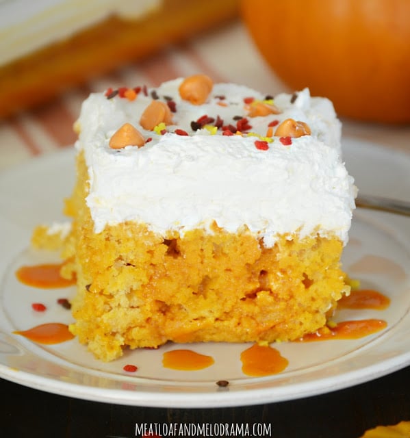 pumpkin-spice-poke-cake-with-whipped-topping-for-thanksgiving-dessert