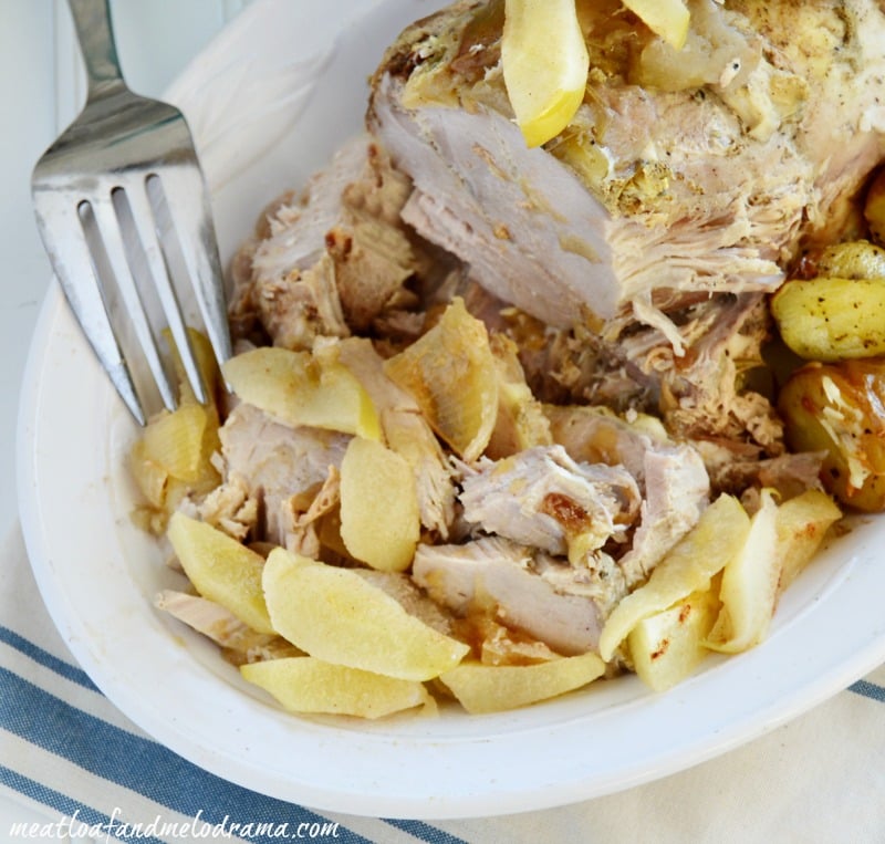 CrockPot Pork Roast with Apples and Onions Meatloaf and Melodrama