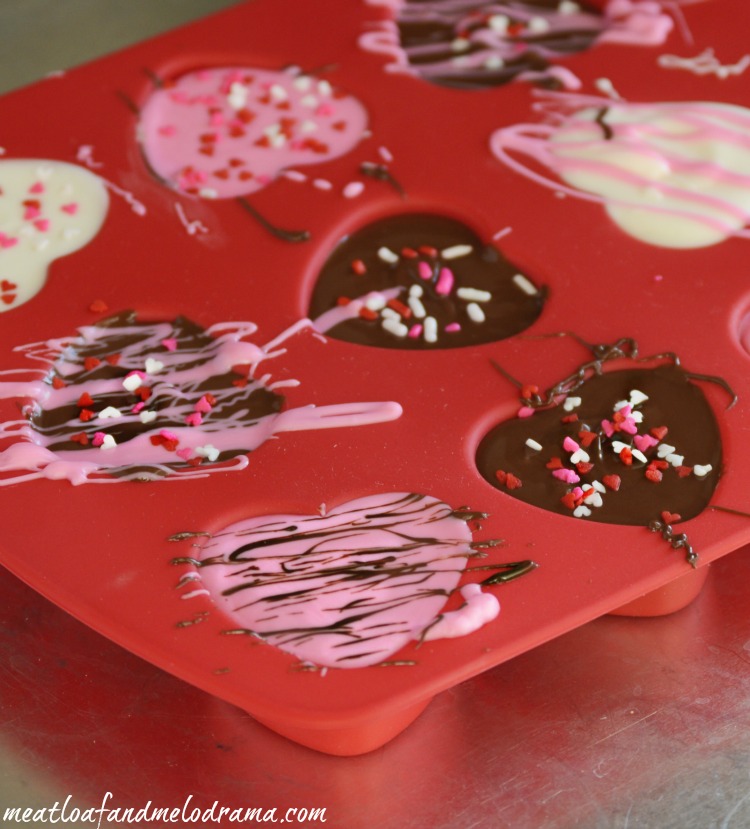 diy candy hearts in heart mold