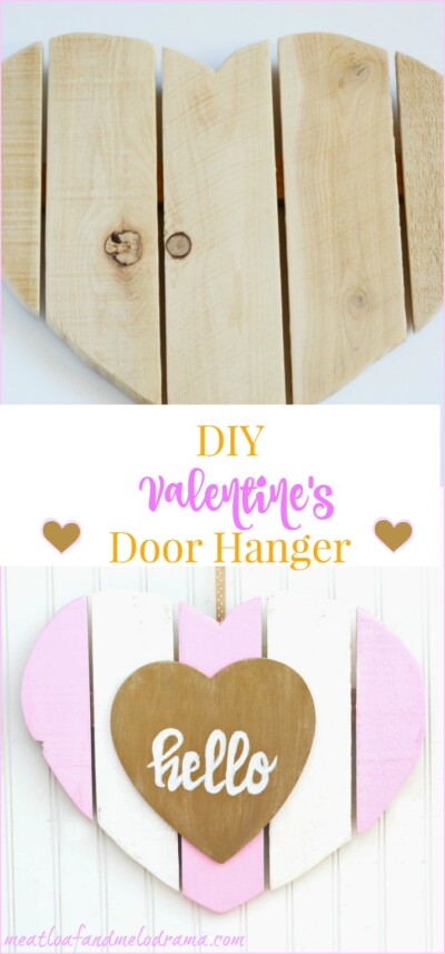 DIY Valentine Door Hanger - Meatloaf and Melodrama