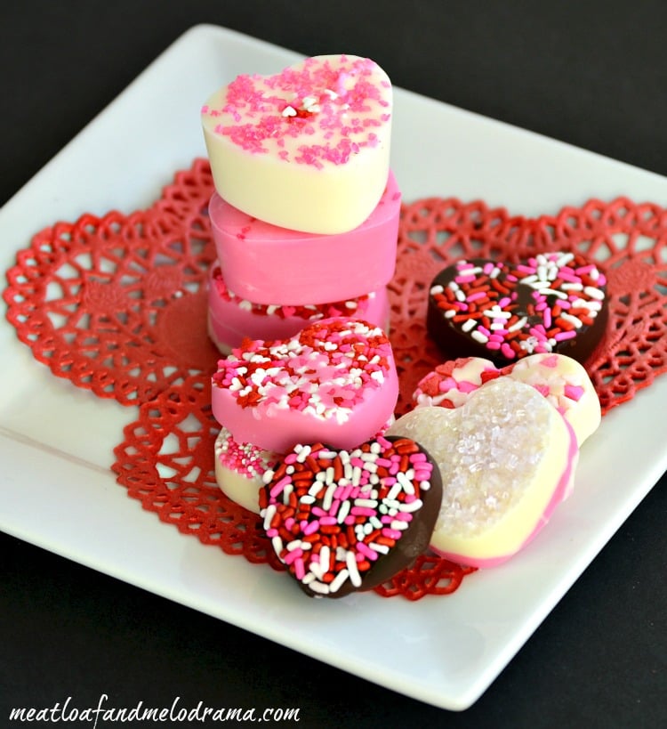 homemade chocolate candy hearts