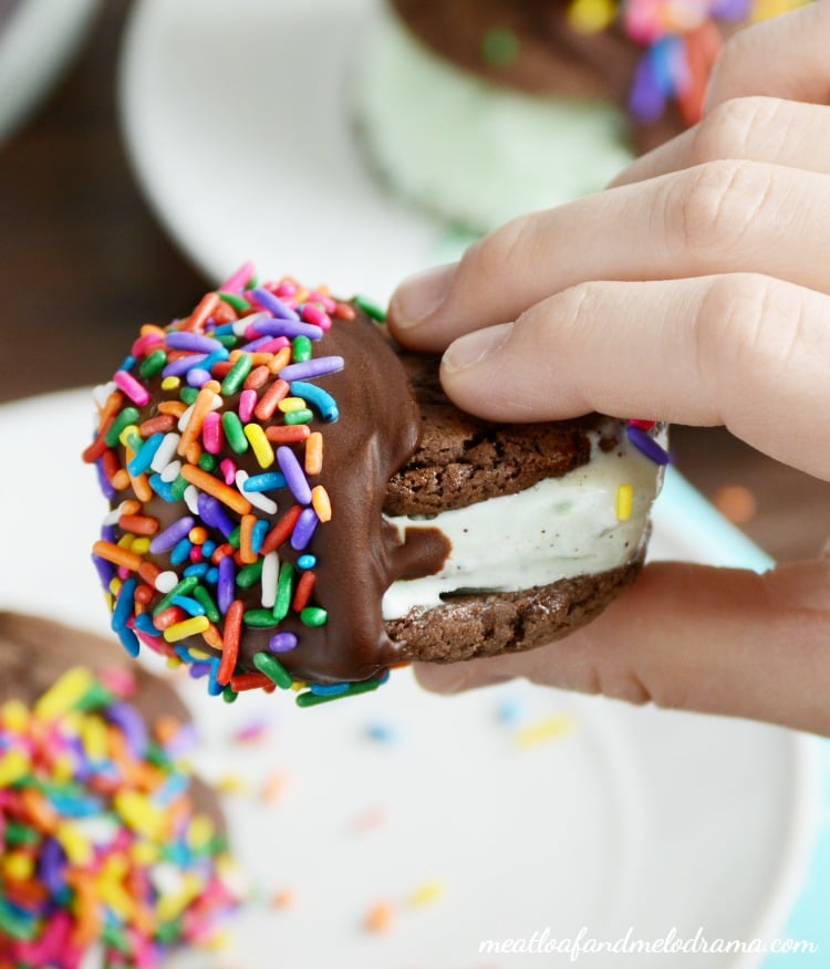 chocolate-dipped-mint-ice-cram-sandwiches