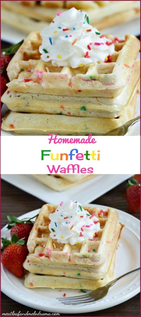 homemade funfetti waffles recipe