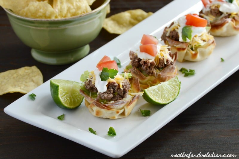 Mini Taco Salad Cups - The Art of Food and Wine