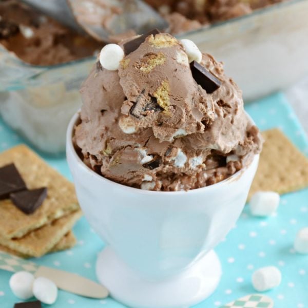No-Churn Chocolate S'mores Ice Cream - Meatloaf and Melodrama