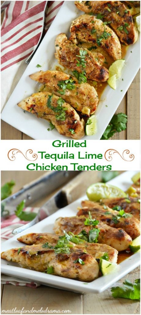 Grilled tequila lime chicken tenders recipe