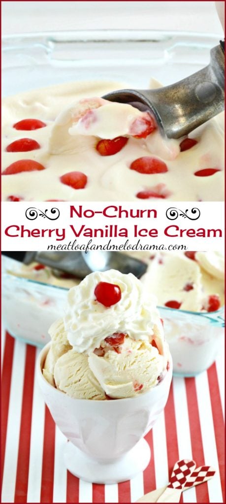 no churn cherry vanilla ice cream long pin