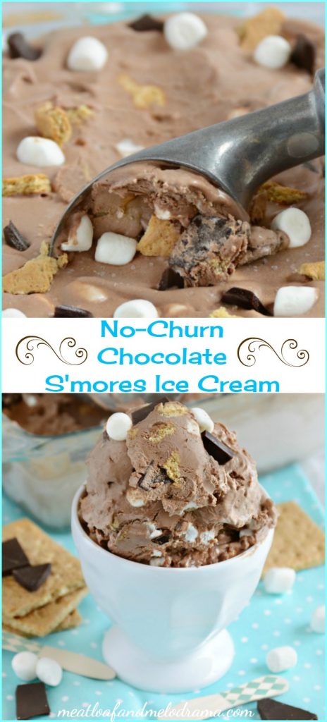 pin collage for smores ice cream