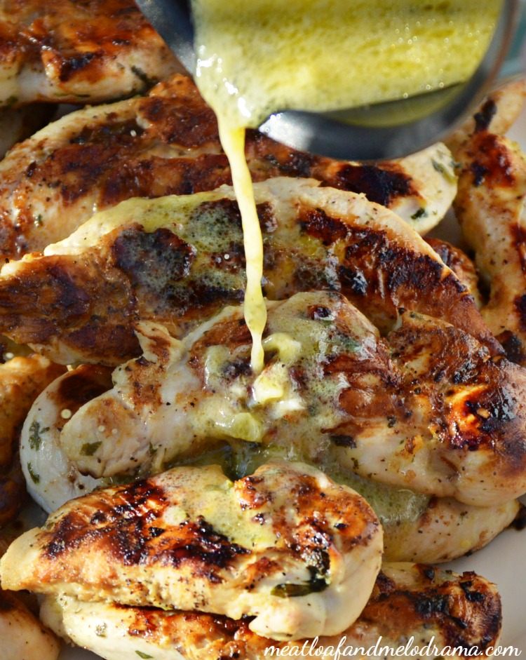pour-sauce-on-grilled-tequila-lime-chicken