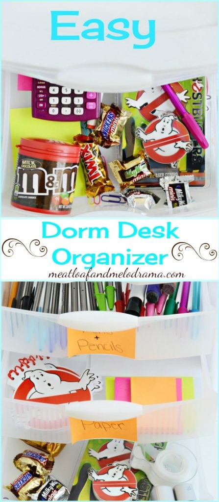 Easy Dorm Desk Organizer