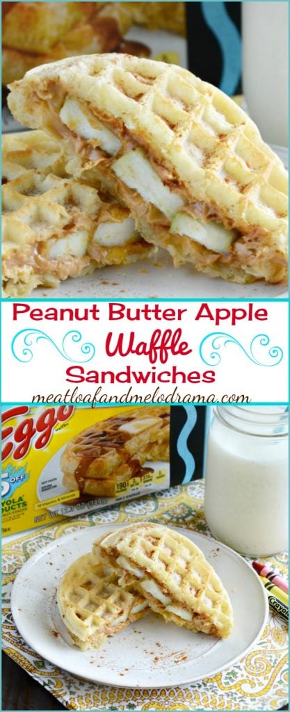 Peanut Butter Apple Waffle Sandwiches recipe