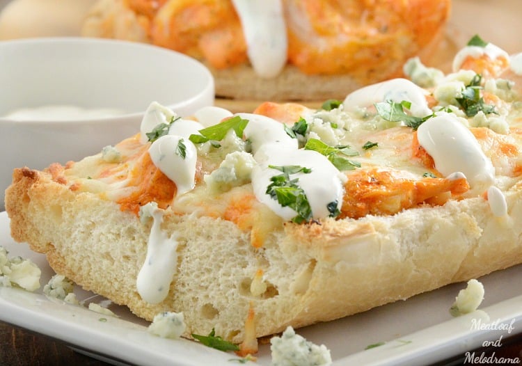 easy-buffalo-chicken-french-bread-pizza-ranch-gorgonzola-cheese-recipe-meatloafandmelodrama.com