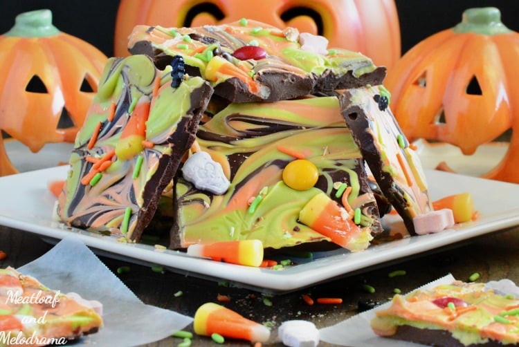 easy halloween candy bark