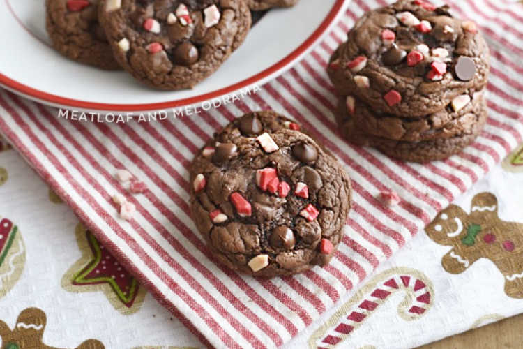easy peppermint mocha cookies