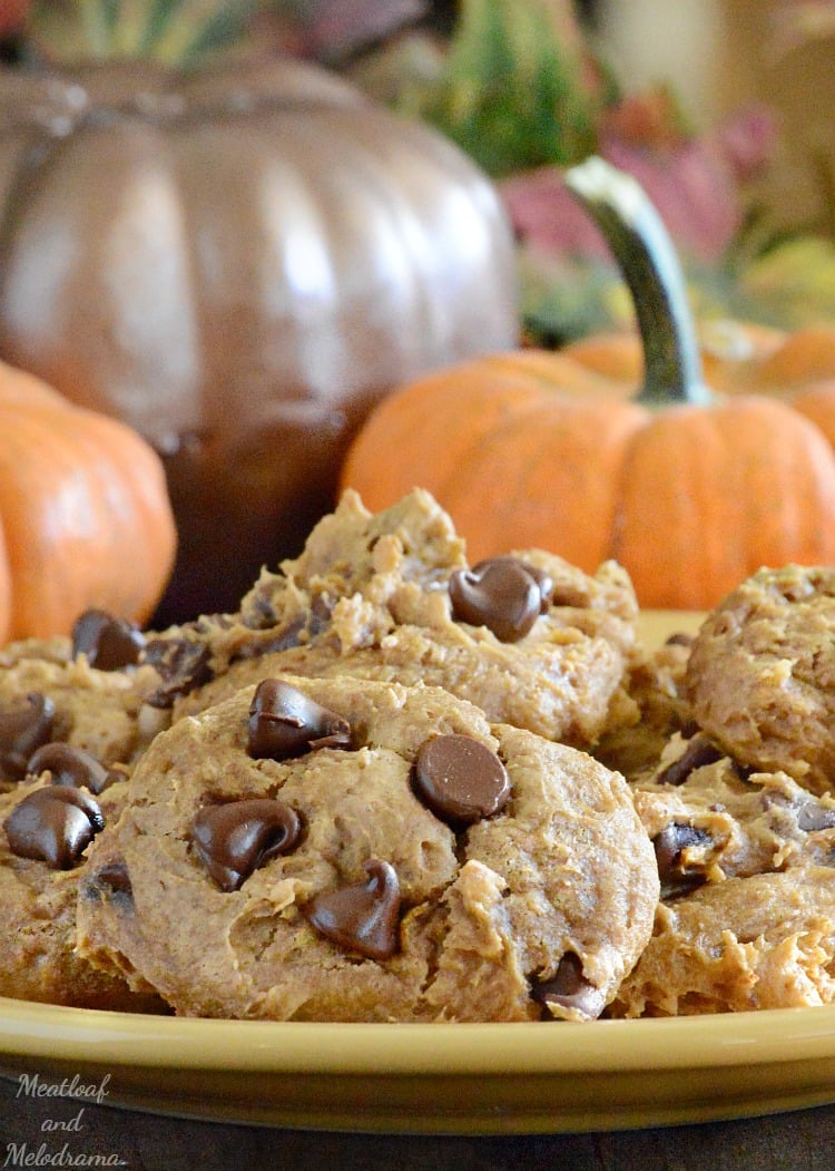easy-pumpkin-spice-chocolate-chip-cookies-plate