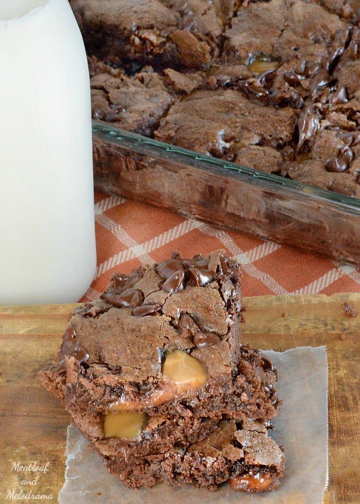 fudgy-one-bowl-chocolate-caramel-brownies-milk-meatloaf-and-melodrama-com