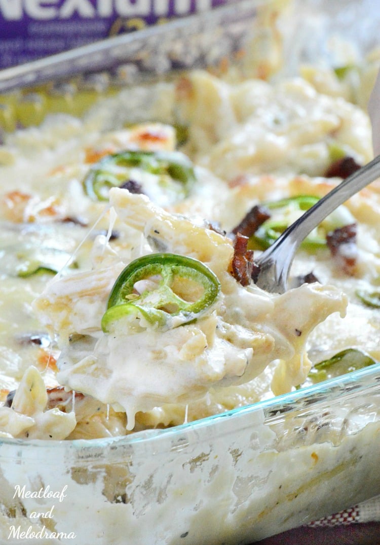 One Pan Jalapeno Popper Chicken Pasta