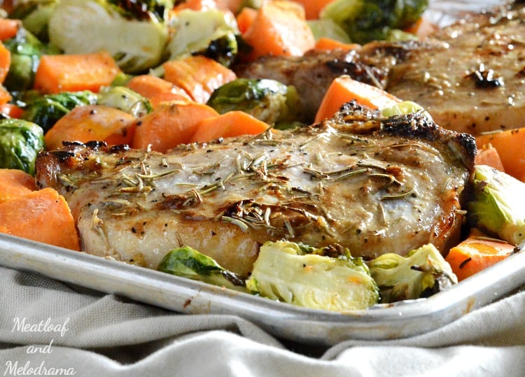 one-sheet-pan-maple-dijon-pork-chops-vegetables-dinner