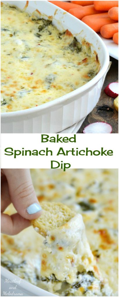 Baked Spinach Artichoke Dip - Meatloaf and Melodrama