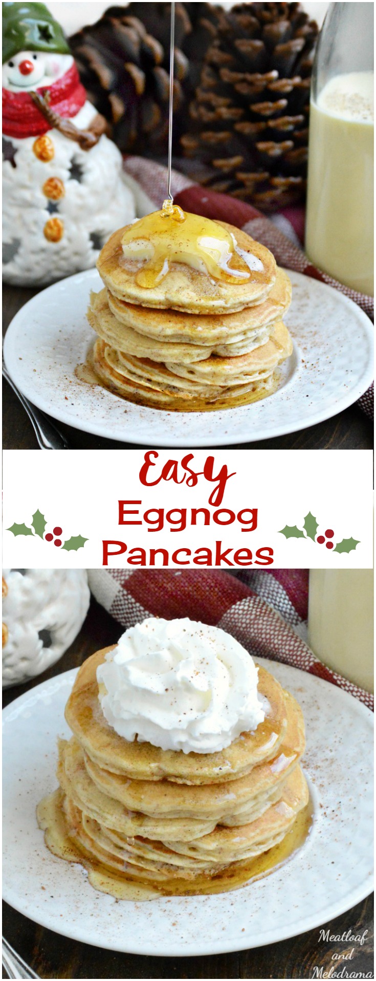 Easy Eggnog Pancakes