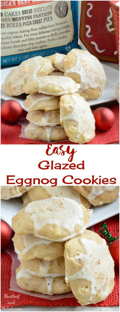 Easy Glazed Eggnog Cookies