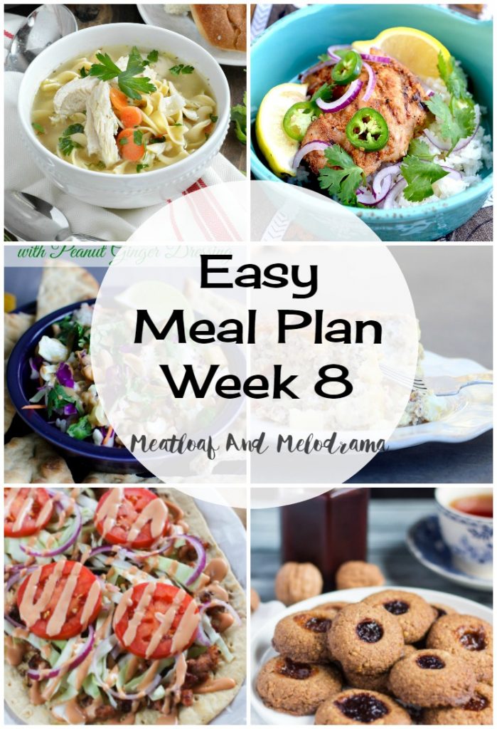 Easy Meal Plan Week 8 - Meatloaf and Melodrama