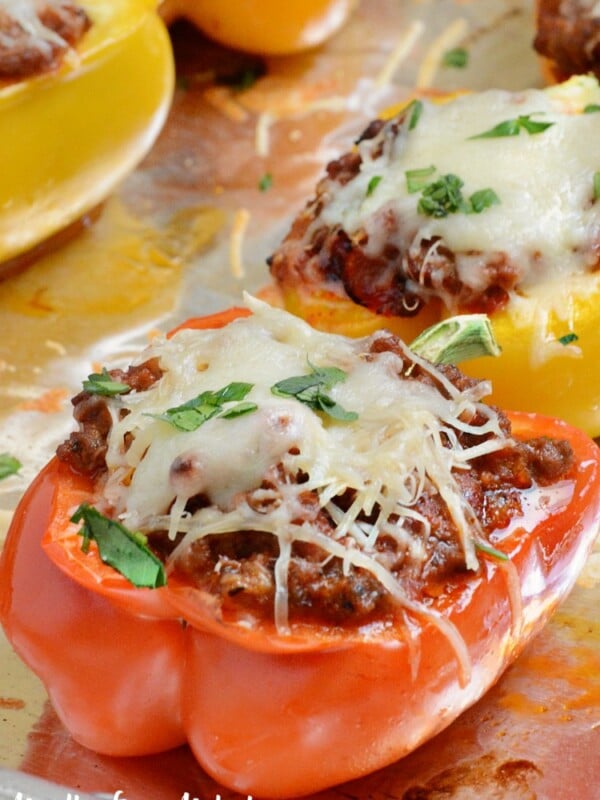 sheet pan italian stuffed peppers recipe meatloafandmelodrama.com