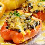 sriracha beef taco stuffed peppers dinner